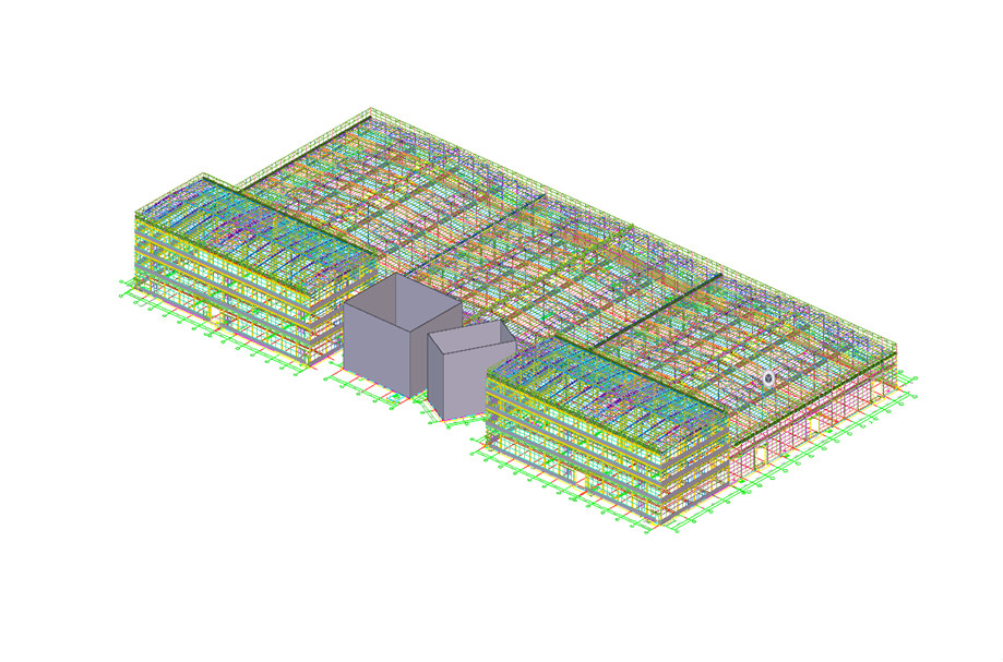 Fashsional Designed Architectural Structural Steel Q355B Fabrication Construction Building