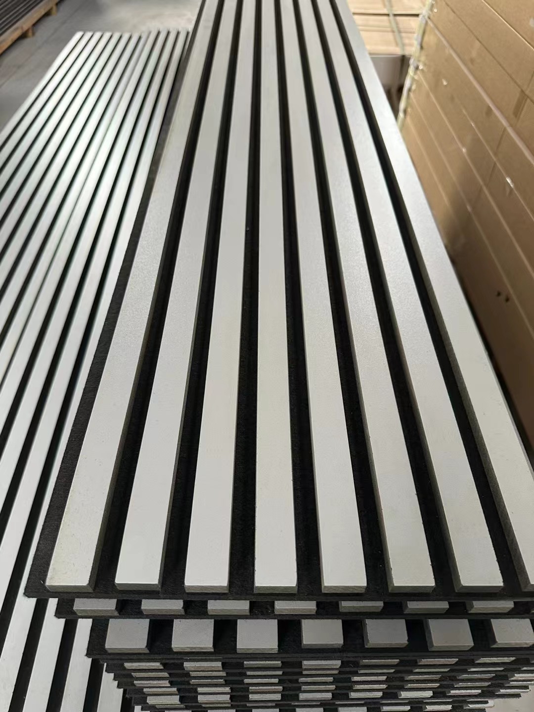 Sound Absorbing MDF Walnut Wood Slatted Acoustic Panels For Interior Decoration Wall
