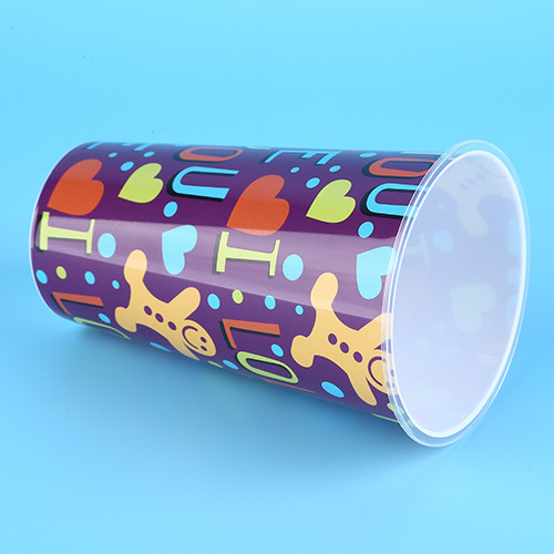 3D Lenticular Plastic Juice Cups Lable In Mould 98* Height 150 mm