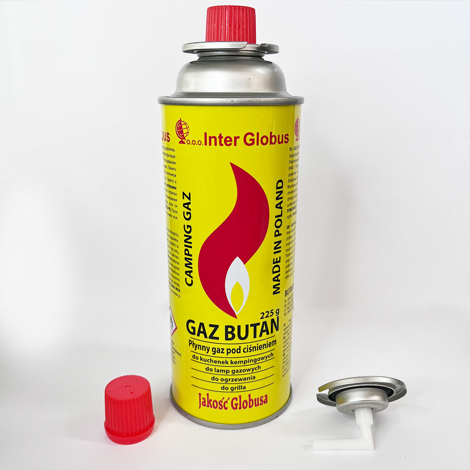 Empty tinplate 220g Gas Canister Refillable 190g Butane Gas Cartridges