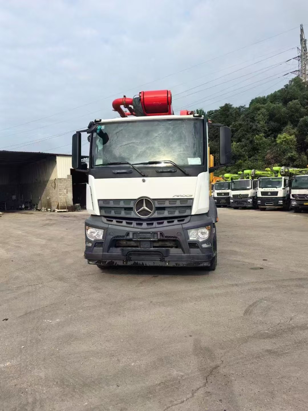 2021 62M C10 SYM5442THBEB 620C-10A Mercedes chassis Used Sany Concrete Pump Truck Pumping Pressure 12Mpa