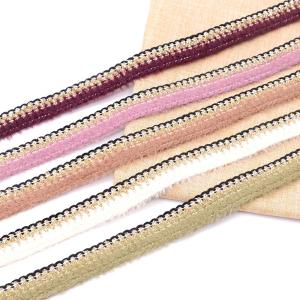 China Metallic Gimp Fluffy Nylon Hemming 2CM Crochet Braid Trim wholesale