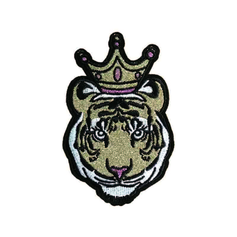 Laser Cut Glitter Iron On Patches Ironing Adhesive Backing OEM For Clothes