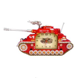 China red tank shape musical alarm clock wholesale