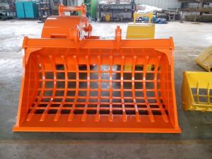 China Rock Sand Screening Excavator Sieve Bucket 20 Ton For Cat Komatsu Kato wholesale