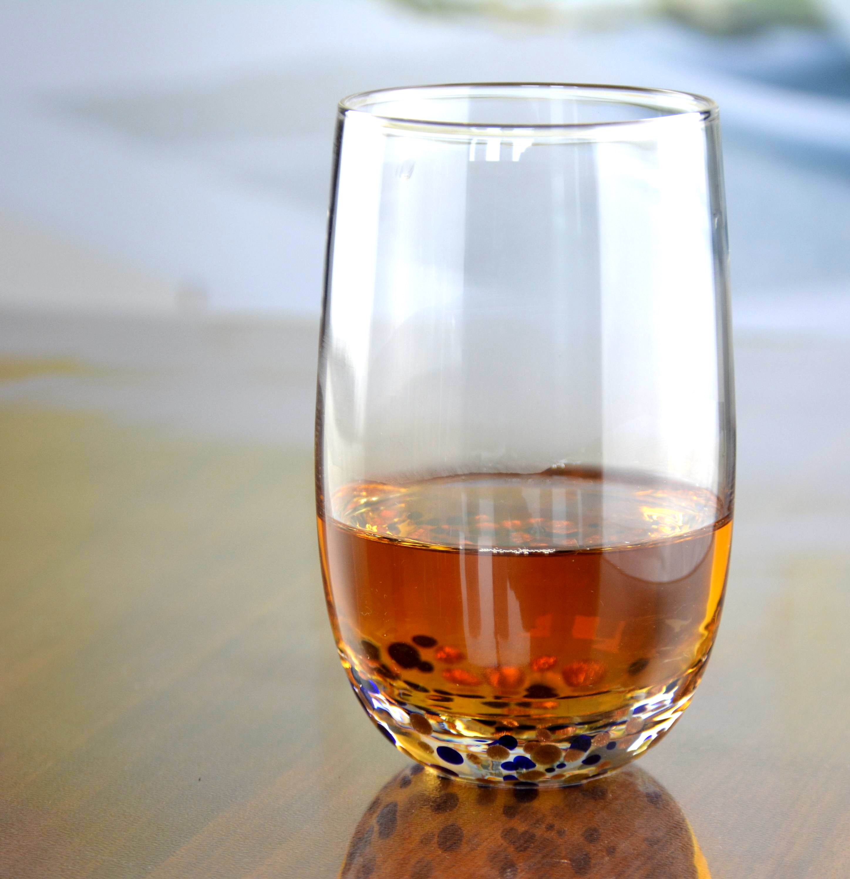Red Stars Bottomed Creative Macadam Tumbler Drinking Glasses