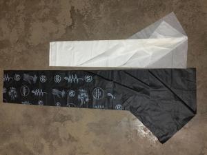 China EU Eco Friendly Plastic Sleeves 48 X 65 Cm Disposable Polythene Bags For Food Waste wholesale