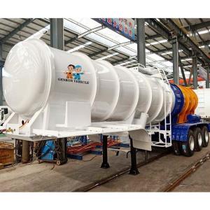 China Q345 Delivery Sulfuric Acid 30ft 25CBM Semi Tanker Trailer wholesale