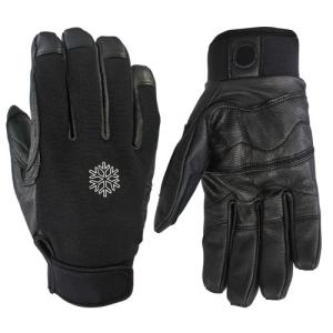 China Curved Finger Design Grain Goat Skin Tactical Rappelling Gloves Windstop Back wholesale