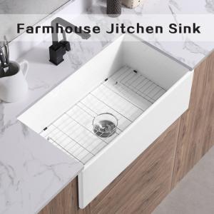 China Villa Apartment Apron Front Farmhouse Sink 33 Inch Kitchen Sink wholesale