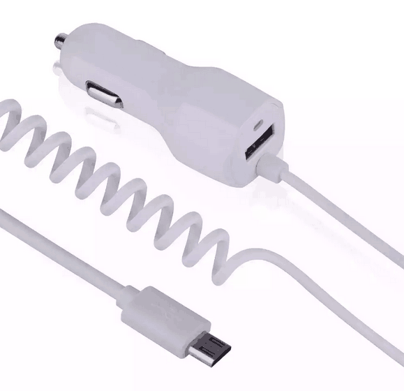 2016 lastest model 12~24V 5v-2.1A metal car charger with cable for iphone car charger