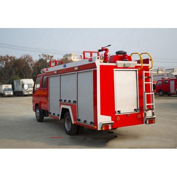 5000L Fire Rescue Truck 3-5cbm Small Fire Engine Vehicle 4 Doors With A / C