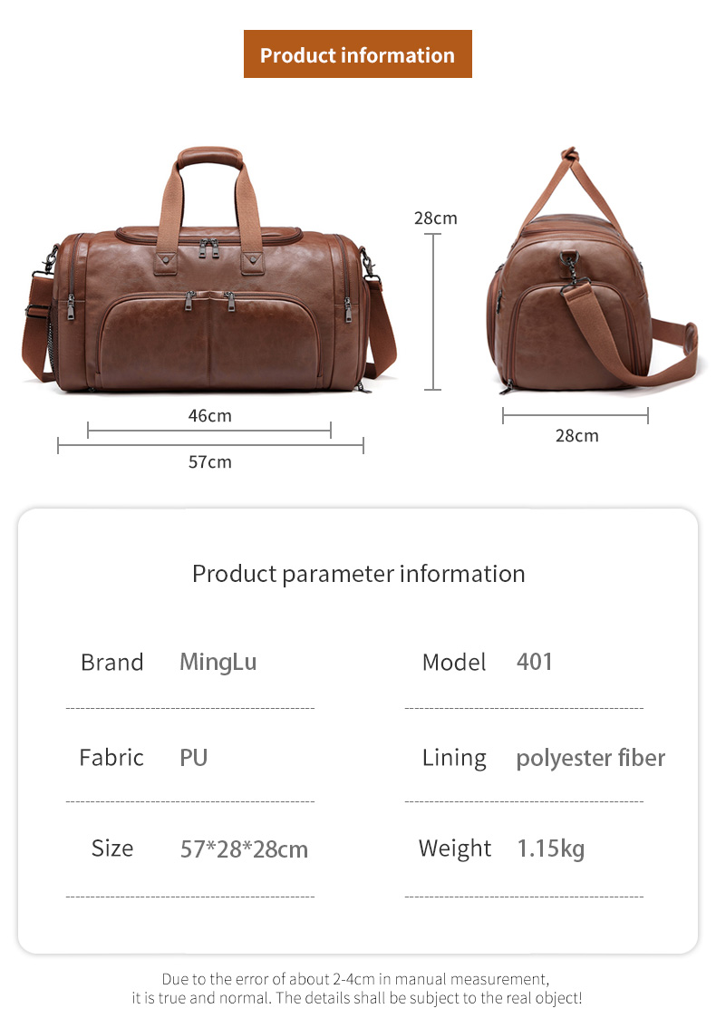 57*28*28cm Travel Duffle Bag Business Luggage Bag Waterproofing