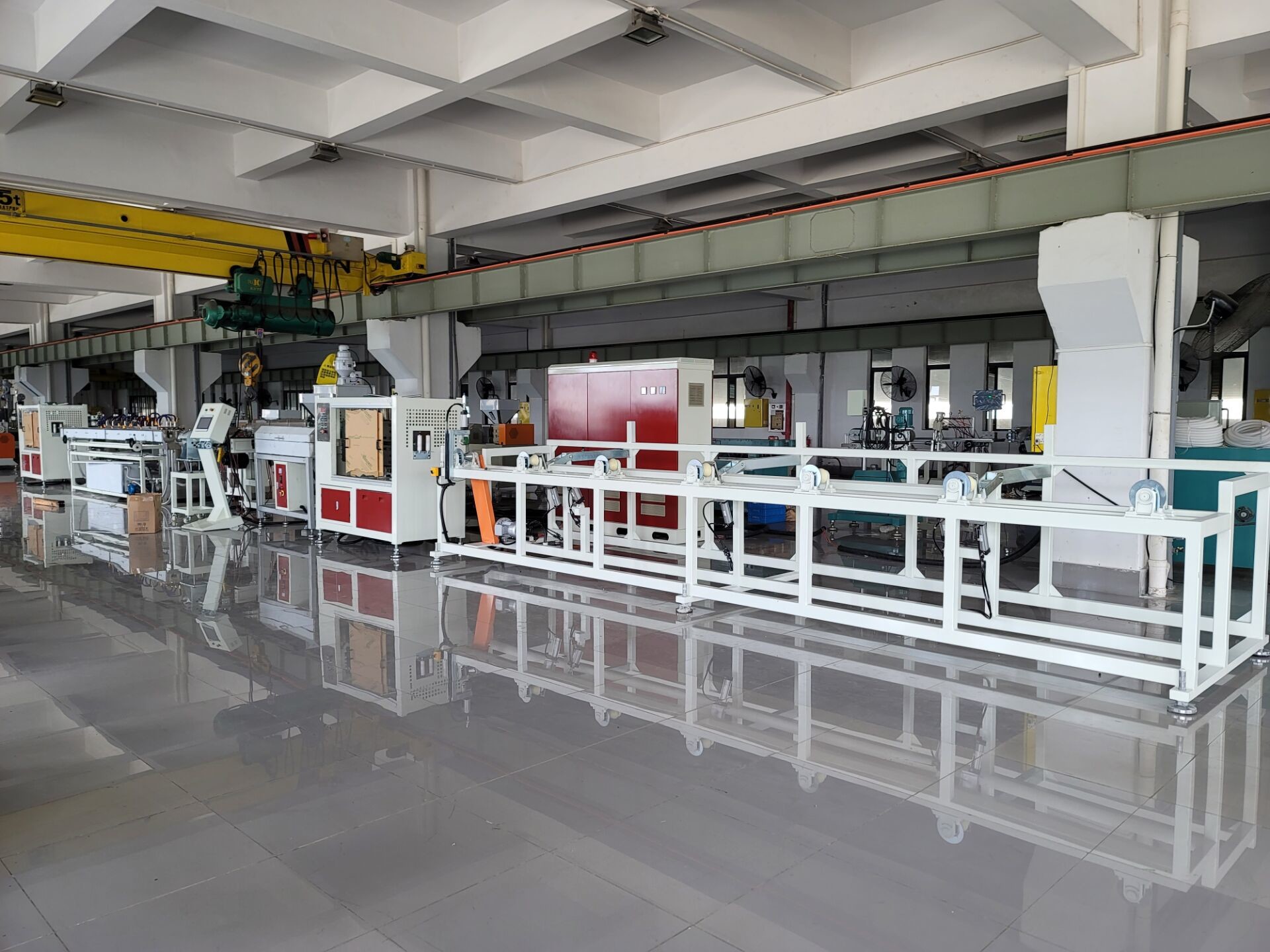 Greenhouse Coating Plastic Pipe Machine For Warehouse Logistics With Long Service Life