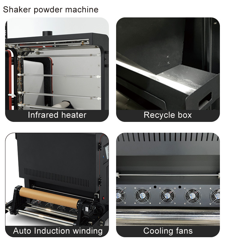 Vertical Shaker and Oven Included 24 inch 60cm DTF Printer for Prints in Small Spaces