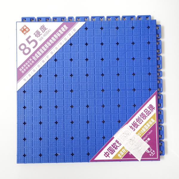 Outdoor Sports Flooring Gray PP Tiles for Volleyball Tennis Badminton and