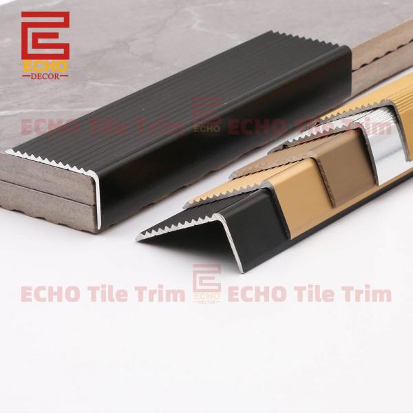 Best Stair Nosing Trim Floor Porcelain Tile Step Edge Trim Black