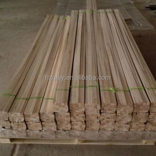 11mm x 11mm Wood Chamfer Paulownia Triangle Wood Strips with Moisture Content 8%-12%
