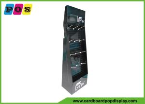 China Corrugated Custom Peg Hook Floor Power Wing Display Stand for Promotional wholesale