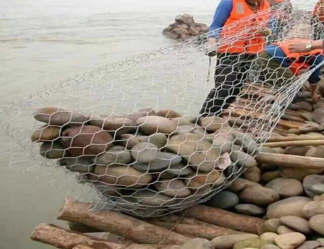 2.2mm 70x90mm Gabion Box Hexagonal Wire Netting