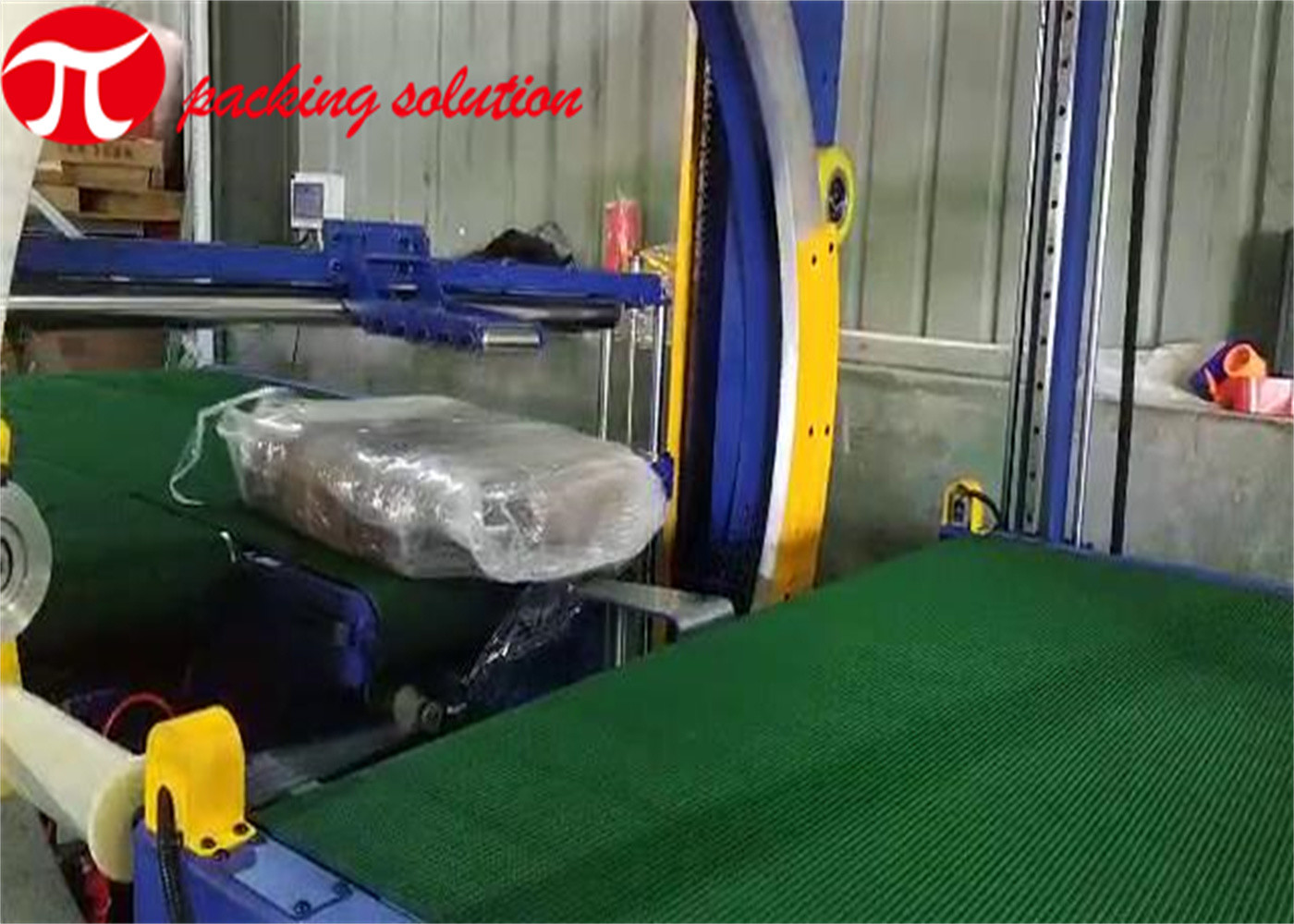 100r/Min Horizontal Wrapping Machine , DustProof Horizontal Stretch Wrapper High Efficiency