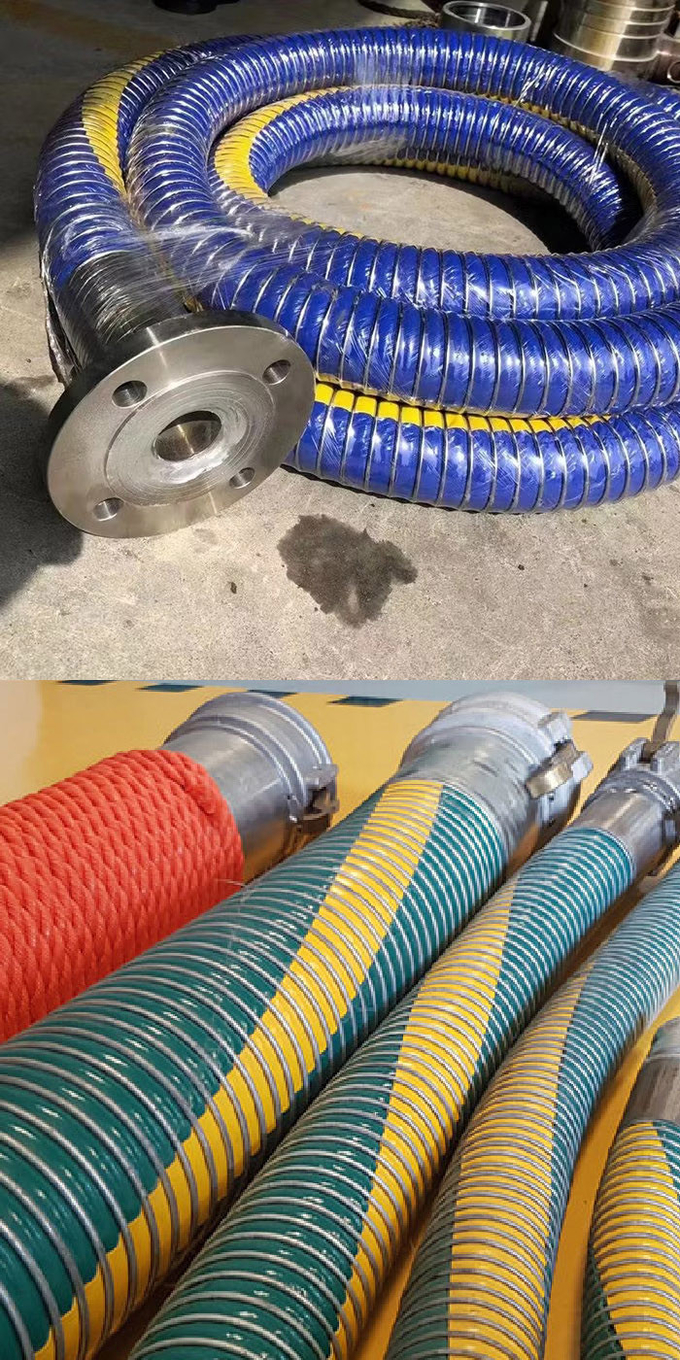 Hydraulic Rubber Flexible Oil Composite Hose Pipe For Water Fuel Truck