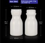 Empty Wide Mouth 100ml 150ml White Plastic PE Pharmaceutical Pill Capsule