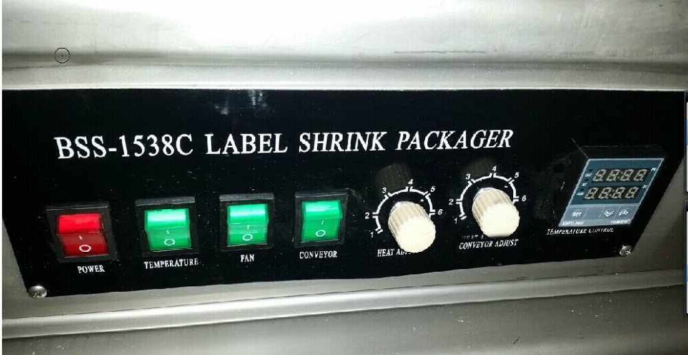 BSS-1538C PVC Film Heat Tunnel Shrink Wrap Machine For Bottle Cap