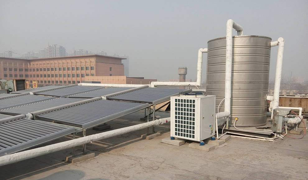 Non Pressurized Solar Heat Pump Water Heater , Solar Thermal Water Heater 4.0 Cop