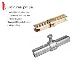 China British Inner Scaffolding Joint Pin Hot Dipped Galvanized BS1139 EN74 Standard wholesale