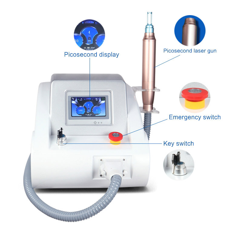 Pico 1320nm 755nm Q Switched Nd YAG Laser Machine Pigment Removal