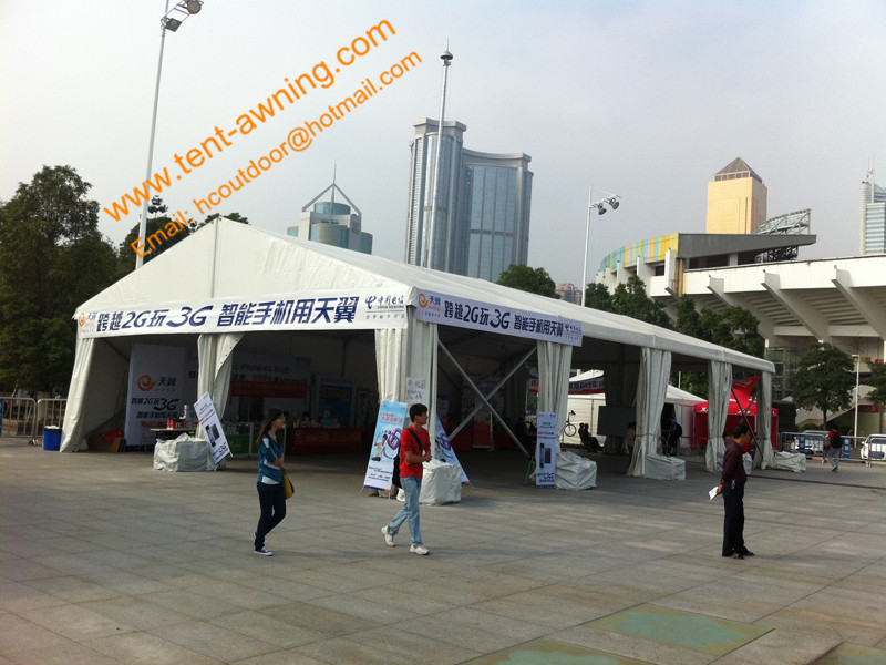 Outdoor Trade Show Tent Hard Pressed Extruded Aluminum Structure Customized Sizes Tent