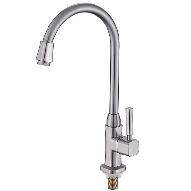 School Bathroom Faucet Accessory Type Zinc Alloy Hot And Cold Single Handle Kitchen Faucet