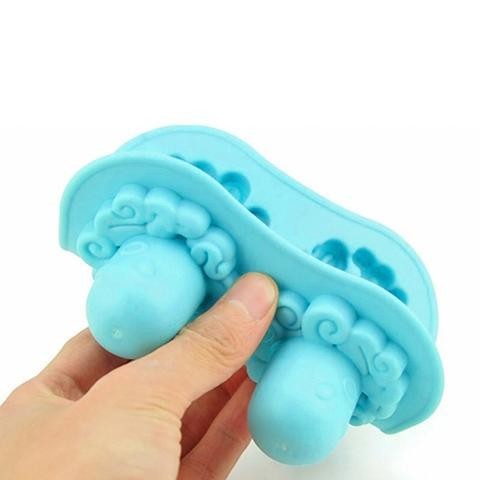 4 Pieces Silicone Ice Trays Octopus Shape Mould DIY Stackable Cocktail Mold Storage