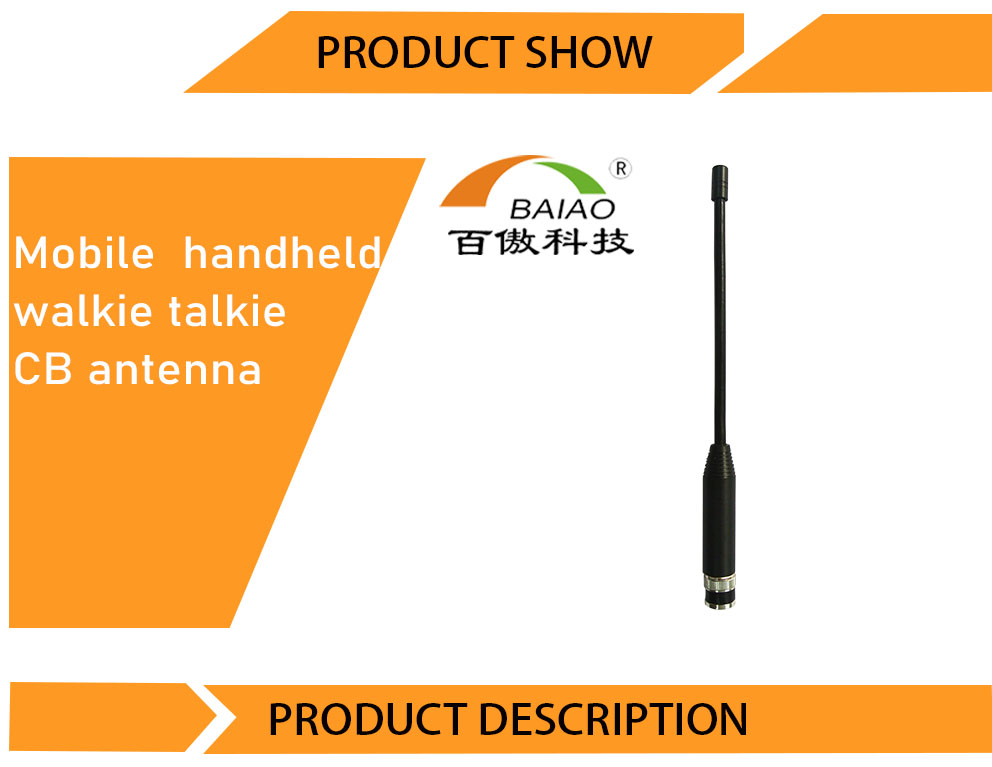 Long Range LoRa LPWAN Cb Walkie Talkie Antenna 26-28MHz Rubber Pole