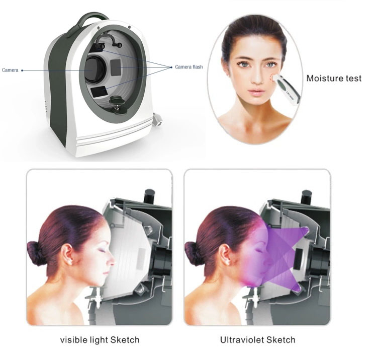 GOMECY skin analyzerskin care machine  beauty equipment for facial skin analysis
