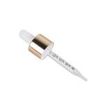Shiny Frosted Rubber Cosmetic Dropper 18/410 Essential Oil Graduated Glass