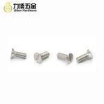 Stainless steel 304 M2.5 M3 M4 slotted one word screw flat head machine nail