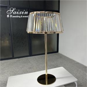 China Gold Stand Crystal Shade Centerpieces For Wedding Centerpieces wholesale