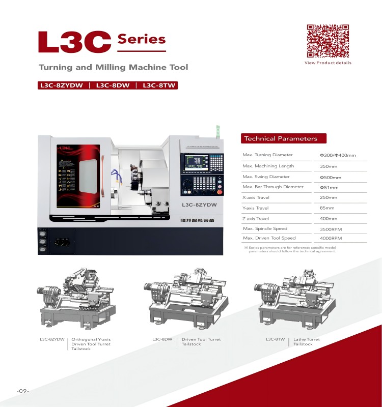Metal Slant Bed Millturn Precision Machine Flat Bed Lathe Machine