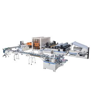 China Adjustable Kitchen Towel Lamination Rewinding Machine 3500mm Roll wholesale