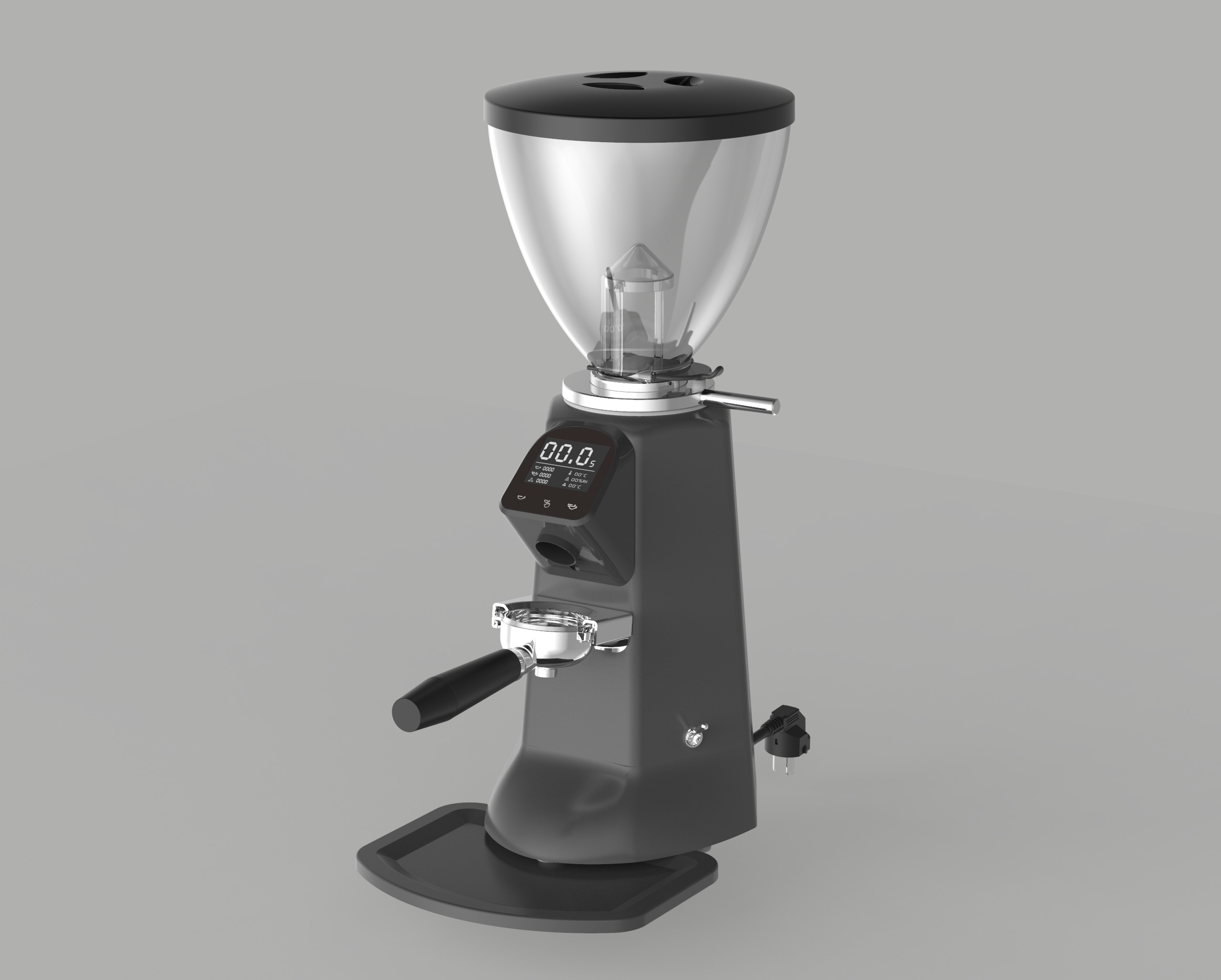 Touchscreen Automatic Commercial Coffee Grinder 1.2kg 240V For Coffee Shop