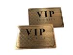 Luxury Ancient Copper Brushed Finish VIP Priority Access Metal Card