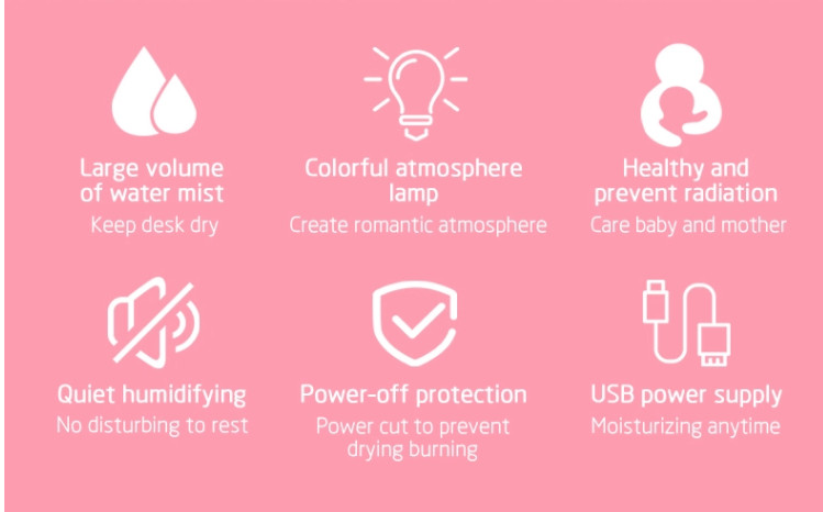 Household Essential Aroma Diffuser Humidifier 4 Hour Timing Off Blue Color