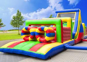 China Moon Bounce Obstacle Course Bouncer PVC Inflatable Obstacle Courses Rental For Adults wholesale