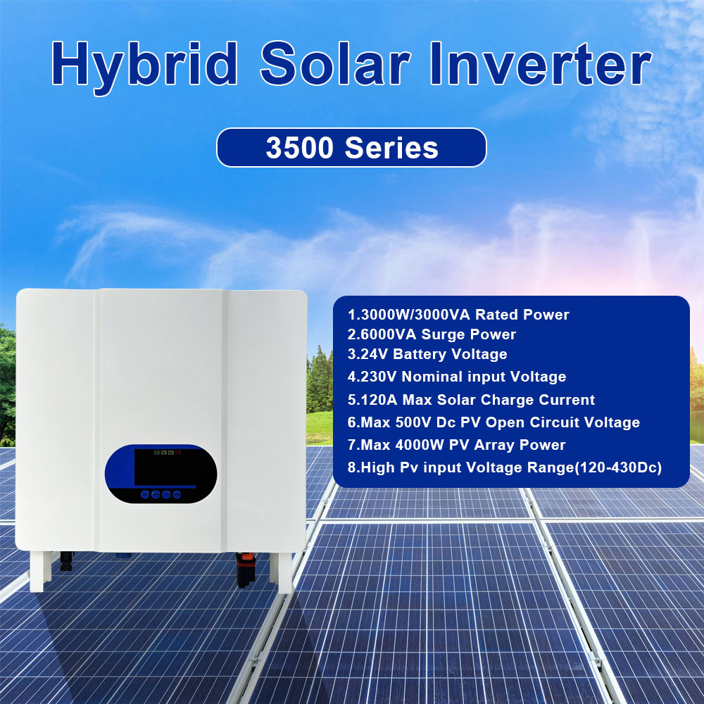 24V DC to 110V 220V 230V Pure Sine Wave Hybrid Inverter