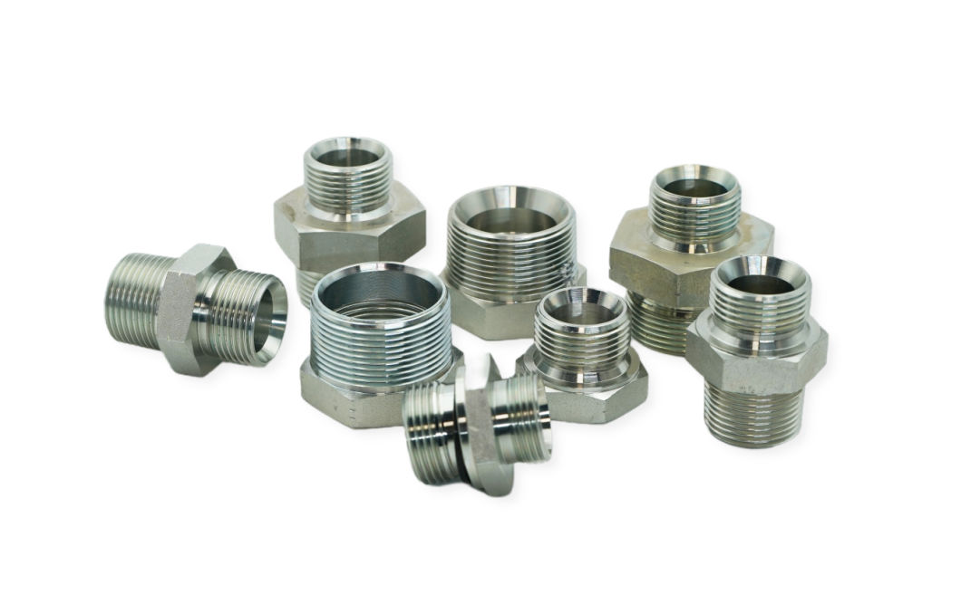 Wholesale Forged Hydraulic Pipeline Elbow Fittings Bsp Metric Male Thread Compression Tube Connector Pipe Adapter Hydraulic Fitting
