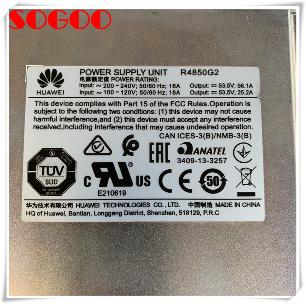 High Efficient Huawei R4850G2 R4850G6 Rectifier Module Power Supply