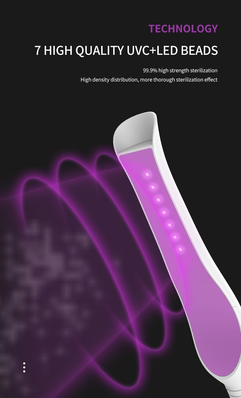 2W USB Portable Rechargeable Sterilization Disinfection UV Lamp