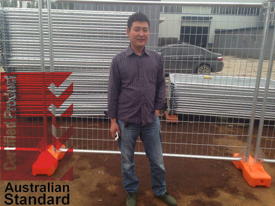 Industrial Removable Yard Fence Temp Fence Panels 2100mm X 2400mm Standard